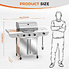 COWSAR 3-Burner 34,000 BTU Propane Gas Grill w/ Side Burner (LSG-G0131A) $249.99 + Free Store Pickup at Lowe's or Free Shipping on $35+