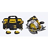 DEWALT 20V Max 2-Tool Brushless Power Tool Combo Kit, 2 batteries and charger plus XR 20V Max 7-1/4-in Cordless Circular Saw $319