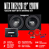Dual 12" MTX TNE212D 1200W Loaded Car Subwoofer Kit w/ Amplifier & 4 Gauge CCA Wiring Kit (Black) $220.99 + Free Shipping