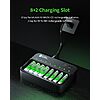 Rechargeable Batteries&Charger, 4 AA 2800mAh & 4 AAA 1100mAh  w/PD 20W USB-C & USB-A Ports $15.99