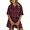 2-Piece Marvmys Women's V-Neck Short Sleeve Pajama Set (various colors) $7.49 + Free Shipping w/ Prime or on $35+