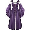 Scarlet Darkness Women's 2-Piece Renaissance Corset Dress Set w/ Bell Sleeves (Various Colors) $17.49 + Free Shipping w/ Prime or on $35+