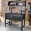 $91.60 - WORKPRO 2-in-1 48-inch Workbench and Cabinet Combo with Light, Steel, Wood