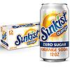 Sunkist Zero Sugar Orange Soda, 12 fl oz cans, 12 pack - (3 for $14.74, $4.91 each) w/ S&S