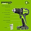 GREENWORKS 24V 1/2" Brushless Cordless Drill (400 In-lbs.), 2.0Ah (12,000mAh Power Bank) USB-C Batteries, 3.3 FT Braided Cable, 30W Charger - $54.32 @Amazon