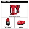 Milwaukee M12 12-Volt Lithium-Ion Cordless 3/8 in. Crown Stapler with M12 Compact 2.0 Ah Battery (2-Pack) Starter Kit and Charger $129