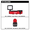 Milwaukee M12 12-Volt Lithium-Ion Cordless PACKOUT Flood Light w/USB Charging with High Output 2.5 Ah Battery $129