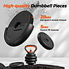 50-lb 5-in-1 FED Fitness Adjustable Free Weight Dumbbell Set w/ Connector Bar, Kettlebell, Barbell, Pushup Handle and Weight Plate $56.90 + Free Shipping