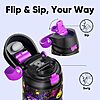 24-Oz Encool SwiftSip Insulated Stainless Steel Water Bottle w/ One-Touch Flip Lid Straw (Ghost Party) $4.99 + Free Shipping w/ Prime or on $35+