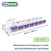 8.75" x 2" Ezy Dose Weekly (7-Day) X-Large Pill Organizer (Color May Vary) $2.61 + Free Shipping w/ Prime or on $35+