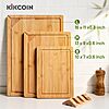 3-Piece Kikcoin Self Draining Bamboo Cutting Boards w/ Stand  $9.99 + Free Shipping w/ Prime or on $35+