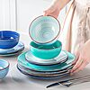 12-Pc vancasso Bonita Blue Spiral Stoneware Dinnerware Set (Service for 4) $26.94 + Free Shipping w/ Prime or on $35+