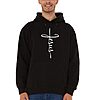 shop4ever Men or Women's Unisex Jesus Cross Pullover Hoodie (Black, Sizes S-XXL, 3XL) $9.99 + Free Shipping w/ Prime or on $35+