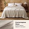 Bedsure 100% Cotton Herringbone Weave Blanket (Linen Beige) $18.35 + Free Shipping w/ Prime or on $35+