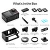 DJI Osmo Action 5 Pro Adventure Combo, Waterproof, 1/1.3" Sensor, 4K/120fps Video, Subject Tracking, w/ 3 Batteries, 1.5m Extension Rod, Battery Case $379