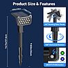 (4 Pack) TuyLuxe Solar Spot Lights, 6500K 2 Lighting Modes Super Bright LEDs with Lens, IP65, 2 in 1 Auto On/Off $19.19