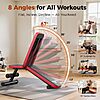NICEPEOPLE Adjustable Weight Bench, 660LBS Capacity Workout Bench with 8 Backrests $40.14