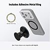NEEWER Magnetic Phone Tripod Mount Compatible with MagSafe iPhone, Gym Golf Cart Phone Holder, 360° Ball Head Adapter Mount with Metal Ring &amp; Detachable Base