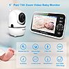 HelloBaby - Baby Monitor 5" Screen 30-Hour Battery Night Vision, VOX, 2-Way Talk, 8 Lullabies and 1000ft Range $63
