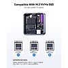 Amazon - DockCase Pocket M.2 2230 NVMe SSD Enclosure,Support 3s PLP Prevents Write Data Loss,USB 3.2 Gen 2 Type-C (10 Gbps) - $29.10