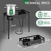Ktaxon 2 Burner Cooker Outdoor Camping Picnic Stove Stand BBQ Grill $62 + Free S&H at Walmart
