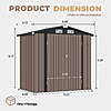 BaPiPro 6' x 4' Outdoor Storage Shed with Lockable Door $139.99 + Free S&H at Walmart