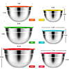 $17.99: TINANA 6 Pack Stainless Steel Mixing Bowls with Lids(4.5/3/2.5/2/1.5/0.75QT) Multicolor/Khaki at Walmart.com