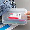 $0.99: Staples Snap Plastic Case, 2 1/4" x 5 5/8" x 8 1/4", Clear at Staples