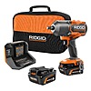 $179.1: RIDGID 18V Brushless Cordless 4-Mode 1/2 in. High-Torque Impact Wrench Kit with (2) 4.0 Ah Lithium-Ion Batteries and Charger at HomeDepot