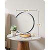 $17.99: EDISHINE C-Shaped LED Table Lamp, 3CCT Dimmable, Wood Base at Amazon