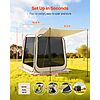 $64.90: VEVOR 6 x 6 ft Pop Up Screen House Tent, 4-6 Person, Extended Awning, Portable Canopy, Beige at Amazon