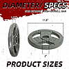 $34.99: Signature Fitness Cast Iron Weight Plates for Strength Training, Fits 2-Inch Barbell(25LB × 2) at Walmart.com