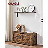 VASAGLE Wood Storage Chest w/ 2 Safety Hinges(Rustic Brown, 15.7"D x 39.4"W x 18.3"H) $59.48 + Free S&H at Amazon