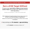 YMMV: $100 Target GiftCard after $1,000 Circle Mastercard spend outside of Target