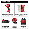 Milwaukee M18 18V Lith-Ion Compact Brushless Cordless Impact Driver Kit w/One 2.0 Ah Battery, Charger & Drill Bit Set (15-Piece) $129
