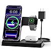 Amazon - Wireless Charger iPhone Charging Station: 3 in 1 Charger Stand Multiple Devices for Apple - $$7.65