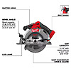 Milwaukee M18 FUEL 18V Lithium-Ion Brushless Cordless 6-1/2 in. Circular Saw with (1) 5.0 Ah Battery $179