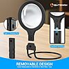 5.5" Lightswim 5X Hands-Free Neck Wear & Handheld Magnifying Glass w/ 2-Pack 10X Pocket Magnifiers $11.95 + Free Shipping w/ Prime or on $35+