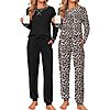 2-Pack Ekouaer Women's Long Sleeve Pajama Set w/ Jogger Pants (Various) $19.99 ($9.99 each) + Free Shipping w/ Prime or on $35+