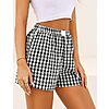 Marvmys Women's Cotton Gingham Boxer Pajama Shorts w/ Pockets (Various) $4.99 + Free Shipping w/ Prime or on $35+