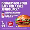 Select CA Jack In The Box Locations: A Free Jumbo Jack w/ A Large Drink Purchase + Free Pickup