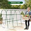 47"x47"x22" U-Shape Cucumber Trellis, Metal Plant Support with Net $18.49