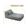 Big Bean Bag Lounger Sofa with Pillow (Grey) $86.99