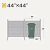 2-Pack 44" x 44" Vinyl Outdoor Privacy Fence Panel $79.99