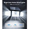 2-Pack KOOPER 3-Head Solar Motion Sensor Flood Lights w/ 300° Coverage (Black) $15.98 + Free Shipping w/ Prime or on $35+