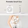 JISULIFE 4500mAh Portable Folding Desk Fan w/ 4 Speed Modes (White) $13.50 + Free Shipping w/ Prime or on $35+