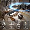Ohniyou 60" Industrial DC Motor Ceiling Fan w/ Dimmable 3CCT Light & Remote/App Control (Black or White) $95.74 + Free Shipping