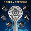 [Prime] DAKINGS 6-Mode High Pressure Handheld Showerhead Set w/ 60" Stainless Steel Hose $9.99 + Free Shipping