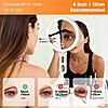 sicotool Travel Makeup Mirror w/ 10X Magnification, 3-Color Adjustable LED & Suction Cup $11.65 + Free Shipping w/ Prime or on $35+
