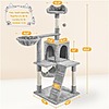 Alden Design 54" Multilevel Cat Tree w/ Hammock, Basket & Scratching Posts $35.99 + Free Shipping